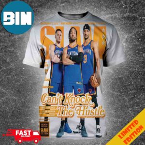 Limited Orange Metal Cover New York Knicks Cant Knock The Hustle Slam EST 1994 Unisex 3D T-Shirt