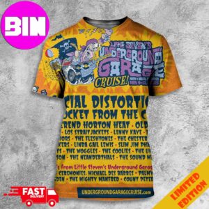 Little Stevens Underground Garage Cruise Tour 2025 From Miami To Nassau On May 9-13 Social Distortion X Rocket From The Crypt Night Rock N Roll All Over Print Unisex T-Shirt