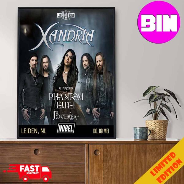 Loud In Noise Xandria Show In Leiden Netherlands On May 9 With Two Fantastic Bands Phantom Elite And FlowerLeaf Home Decor Poster Canvas