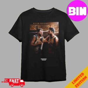 Luka Doncic Wins The Magic Johnson Trophy As The Western Conference Finals MVP NBA 2024 Unisex Essentials Shirt
