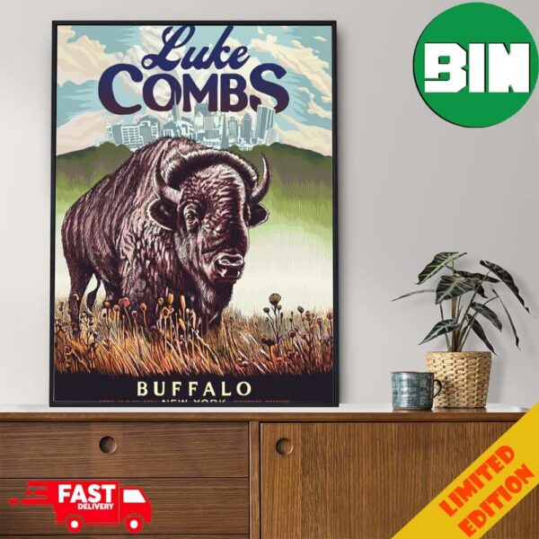 Luke Combs Buffalo April 19 2024 New York Highmark Stadium Poster Canvas