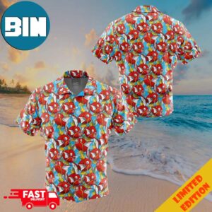 Magikarp Pokemon Button Up ANIMEAPE Hawaiian Shirt