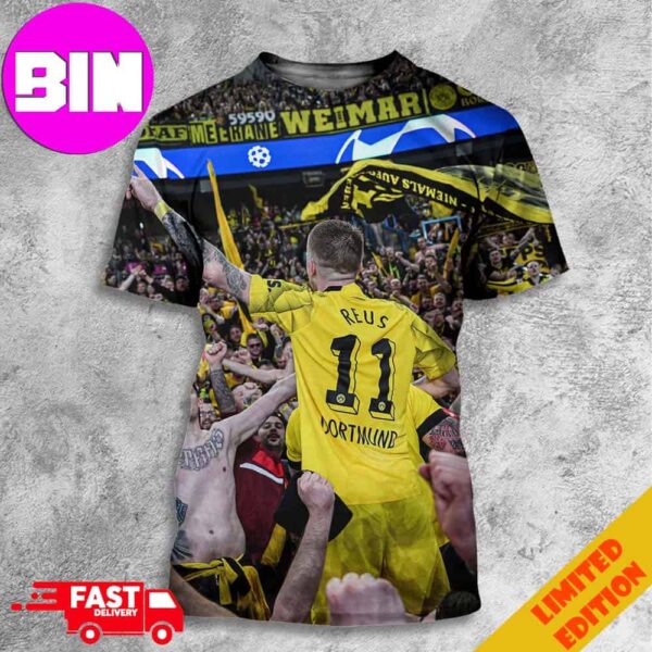 Marco Reus Last Game As BVB Player Will Be The Champions League Final At Wembley Vs Real Madrid All Over Print Unisex T-Shirt