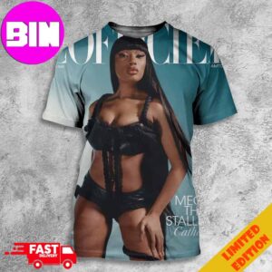 Megan Thee Stallion Simultaneously Covers Both L?Officiel US And EU 2024 All Over Print Unisex T-Shirt