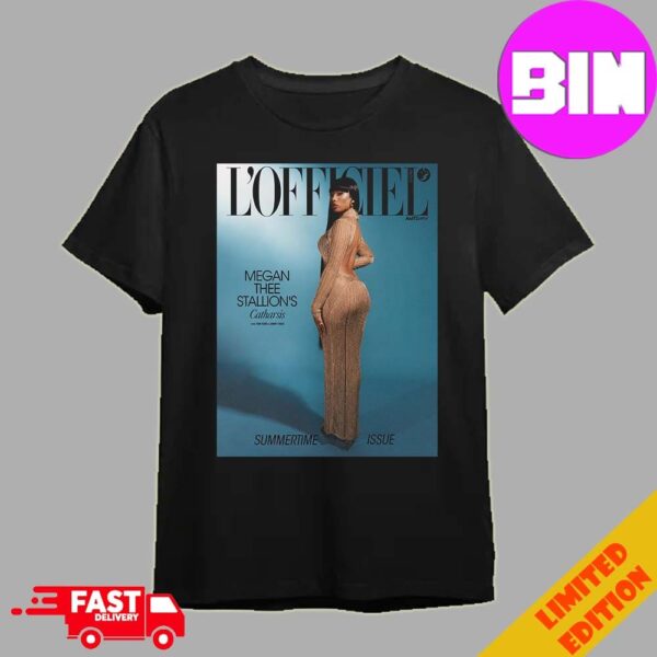 Megan Thee Stallion Simultaneously Covers Both L?Officiel US And EU Summertime 2024 Unisex Essentials T-Shirt