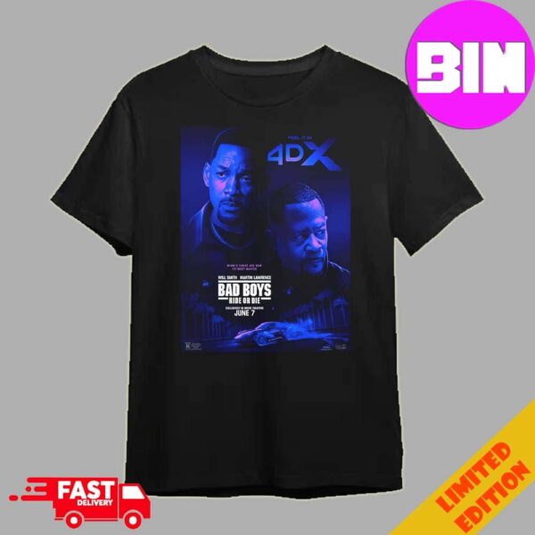 Miami’s Finest Are Now Its Most Wanted Posters For Bad Boys Ride Or Die In Theaters On June 7 2024 With Will Smith And Martin Lawrence Unisex T-Shirt