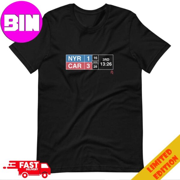 NYR CAR Score NHL Playoff Champion Unisex T-Shirt