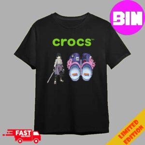 Naruto X Crocs Clog Sasuke Releasing June 6th 2024 Unisex T-Shirt