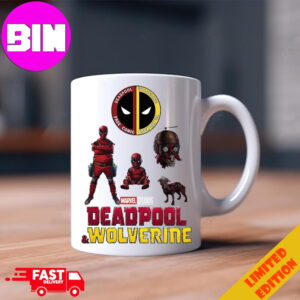 New Look At The Dogpool Babypool Childpool And Skullcappool In Deadpool and Wolverine Ceramic Mug