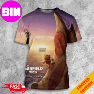 New Moana 2 Themed Poster For The Garfield Movie 2024 All Over Print Unisex T-Shirt