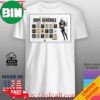 Bad Bunny 2024 Concert Most Wanted Tour 2024 Bad Bunny Schedule List Unisex T-Shirt