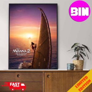 New Poster For Disney Moana 2 Movie 2024 Release On November 27 Only In Theaters Home Decor Poster Canvas