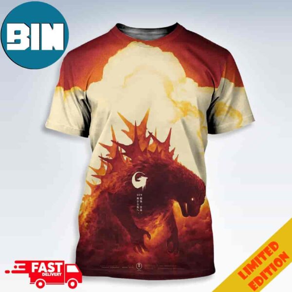 New Poster For Godzilla Minus One 3D T-Shirt