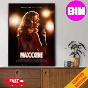 New Poster For Maxxxine Releasing In Theater On July 5 Home Decor Poster Canvas