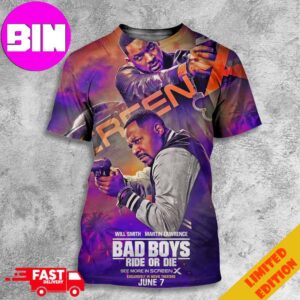 New Posters For Bad Boys Ride Or Die In Theaters On June 7 With Will Smith And Martin Lawrence Screen X 3D Unisex T-Shirt