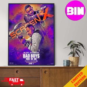 New Posters For Bad Boys Ride Or Die In Theaters On June 7 With Will Smith And Martin Lawrence Screen X Home Decor Poster Canvas