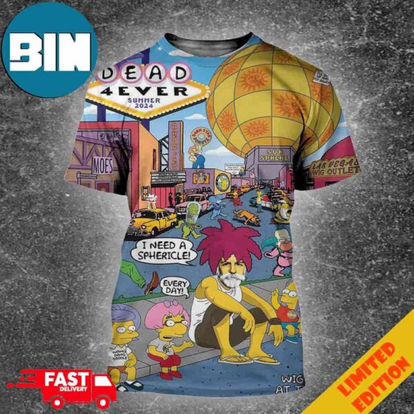 New Springfield Boogie Simpsons Episode Bart On The Road Iconic Cover Art From The Dead’s 10th Studio Album All Over Print Shirt