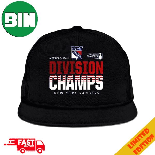 New York Rangers 2024 Metropolitan Division Champions Classic Snapback Hat-Cap