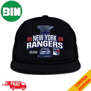 New York Rangers Fanatics 2024 Presidents Trophy Logo Classic Snapback Hat Cap h2E4P rdqryk.jpg