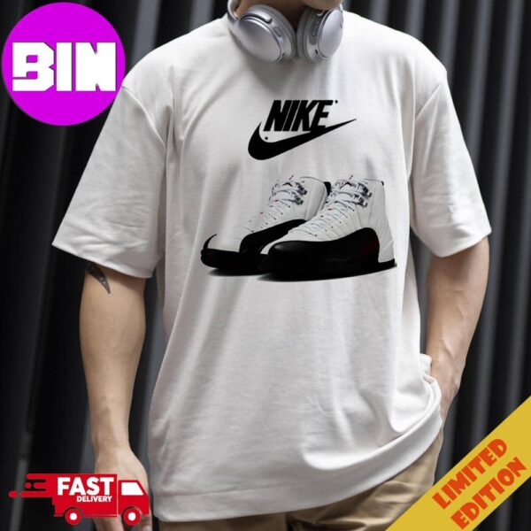 Nike Air Jordan 12 Retro Taxi Flip Sneaker T-Shirt