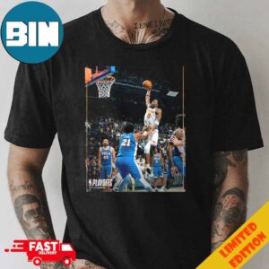 OG Anunoby Poster Dramatical Dunk On Embiid New York Knicks Knock Out 76ers To Round 2 NBA Playoffs 2024 Unisex T-Shirt
