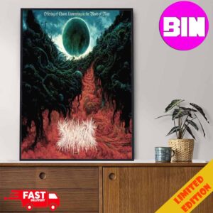 Offering of Chaos Lamenting in the Blood of Man Album Of Swampbeast Upcoming May 31st 2024 Home Decor Poster Canvas