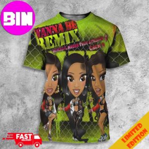 Official Cardi B To Be Featured On Remix For Glorilla And Megan Thee Stallion?s Wanna Be Fan Gift 2024 All Over Print Unisex T-Shirt