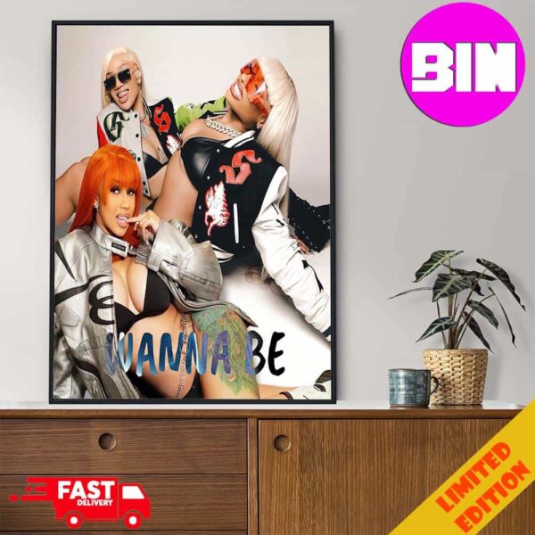 Official Cardi B To Be Featured On Remix For Glorilla And Megan Thee Stallion’s Wanna Be Home Decor Poster Canvas