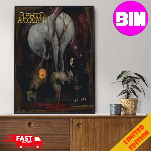 Official Exactly Years Ago Veleno Came Out By Fleshgod Apocalypse Band Releasing In 2024 Home Decor Poster Canvas