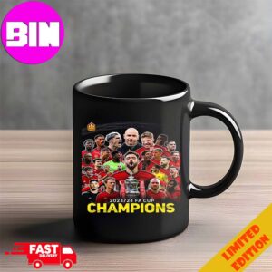 Official Manchester United Champions The Football Association Challenge Cup FA Cup 2024 Unisex Essentials T-Shirt