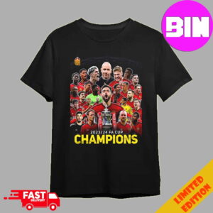 Official Manchester United Champions The Football Association Challenge Cup FA Cup 2024 Unisex Essentials T-Shirt