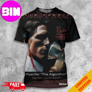 Official New Song 2024 Of Puscifer The Algorithm From The American Psycho Comic Series Release May 28th All Over Print Unisex T-Shirt