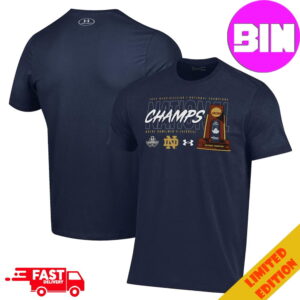 Official Notre Dame Fighting Irish 2024 NCAA Men’s Lacrosse National Champions Trophy Two Sides Unisex Essentials T-Shirt