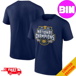 Official Notre Dame Fighting Irish Back-To-Back NCAA Men’s Lacrosse National Champions 2024 Unisex Essentials T-Shirt