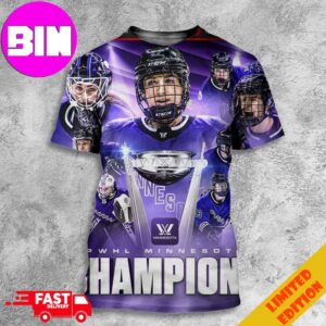 Official PWHK Minnesota PWHL Champions Walter Cup 2024 All Over Print Unisex T-Shirt