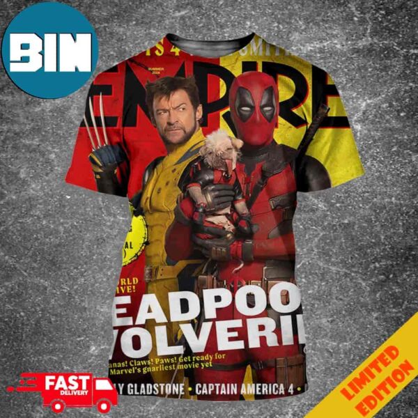 Official Poster For Deadpool And Wolverine Source Empire Magazine All Over Print Shirt