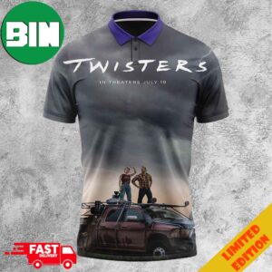 Official Poster For Twisters Releasing In Theaters On July 19 All-Over Print Polo Shirt