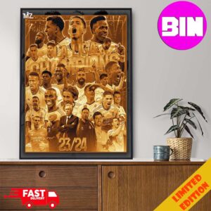 Official Real Madrid Are Champions Of Spain 2024 Home Decor Poster Canvas