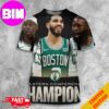 Oficial Boston Celtics NBA Eastern Conference Champions 2024 With Jayson Tatum All Over Print Unisex T-Shirt