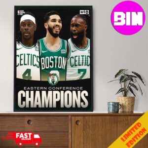 Oficial Boston Celtics NBA Eastern Conference Champions 2024 Home Decor Poster Canvas