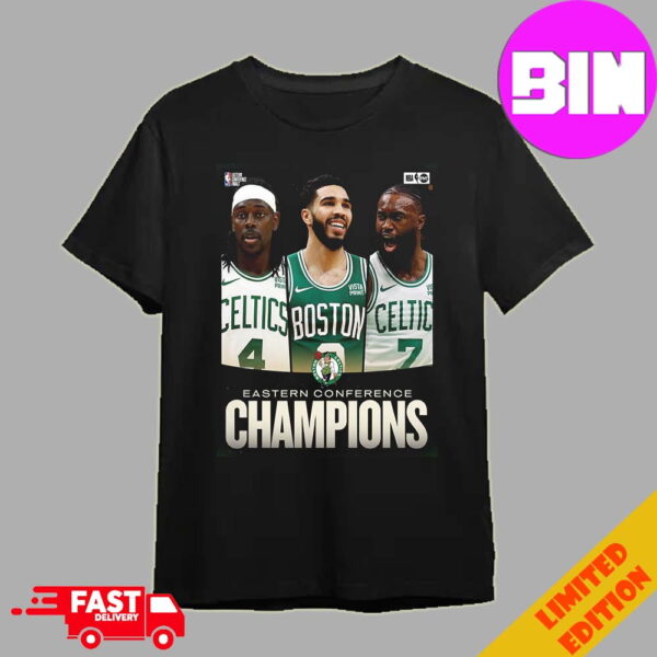 Oficial Boston Celtics NBA Eastern Conference Champions 2024 Unisex Essentials T-Shirt