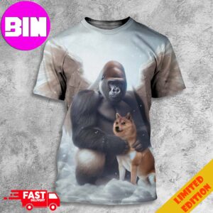 Og Doge Has Ascended To Heaven To Be With His Friend Harambe All Over Print Unisex Shirt