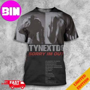 PARTYNEXTDOOR Sorry Im Outside Europe Tour 2024 Start On October Schedule List Date All Over Print Unisex T-Shirt