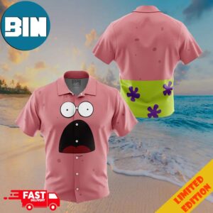 Patrick Star Spongebob SquarePants Nickelodeon Button Up ANIMEAPE Hawaiian Shirt