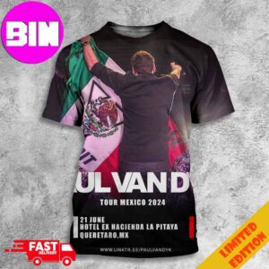 Paul Van Dyk Tour Mexico 2024 Schedule List Date 3D Unisex T-Shirt