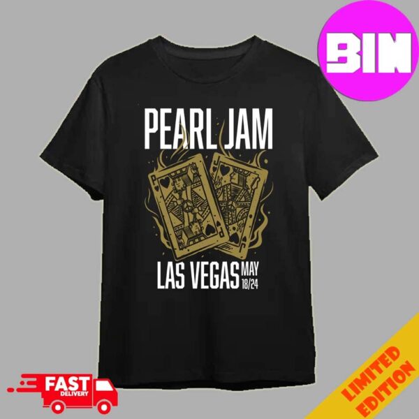 Pearl Jam With Deep Sea Diver Official Poster Night 1 At MGM Grand Garden Arena On May 18th In Las Vegas Nevada Las Vegas 2024 N2 By Munk One Unisex T-Shirt