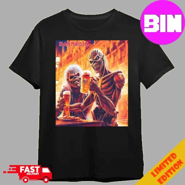 Poster Iron Maiden Beer Fan Gifts Metalhead Unisex Essentials T-Shirt