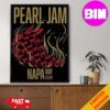 Official Poster Pearl Jam May 25 Event Art By Brad Klausen BottleRock Napa Valley Fest Time Dark Matter World Tour 2024 Home Decor Poster Canvas