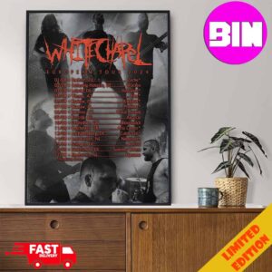 Poster Whitechapel EU Tour 2024 Summer Schedule List Date Home Decor Poster Canvas