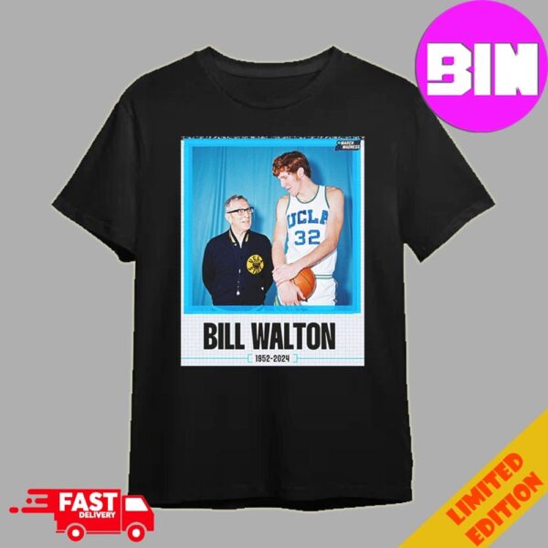 RIP City Icon And Basketball Legend Bill Walton 1952-2024 Television Sportscaster Played San Diego X Los Angeles Clippers And Boston Celtics Unisex T-Shirt